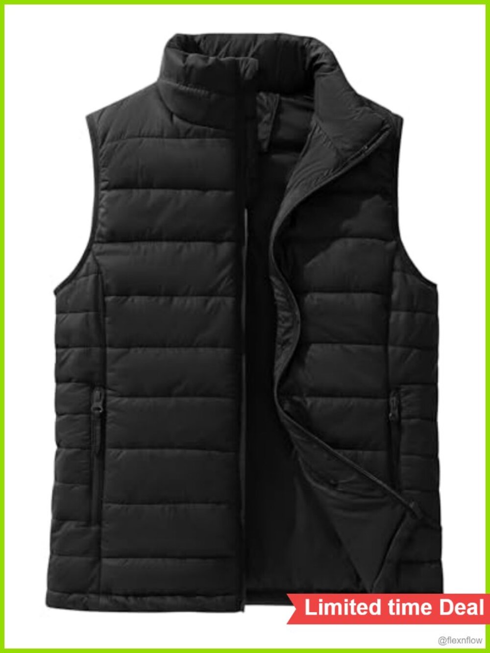 Women's Quilted Puffer Vest Lightweight Packable Water-Resistant Zip-Up